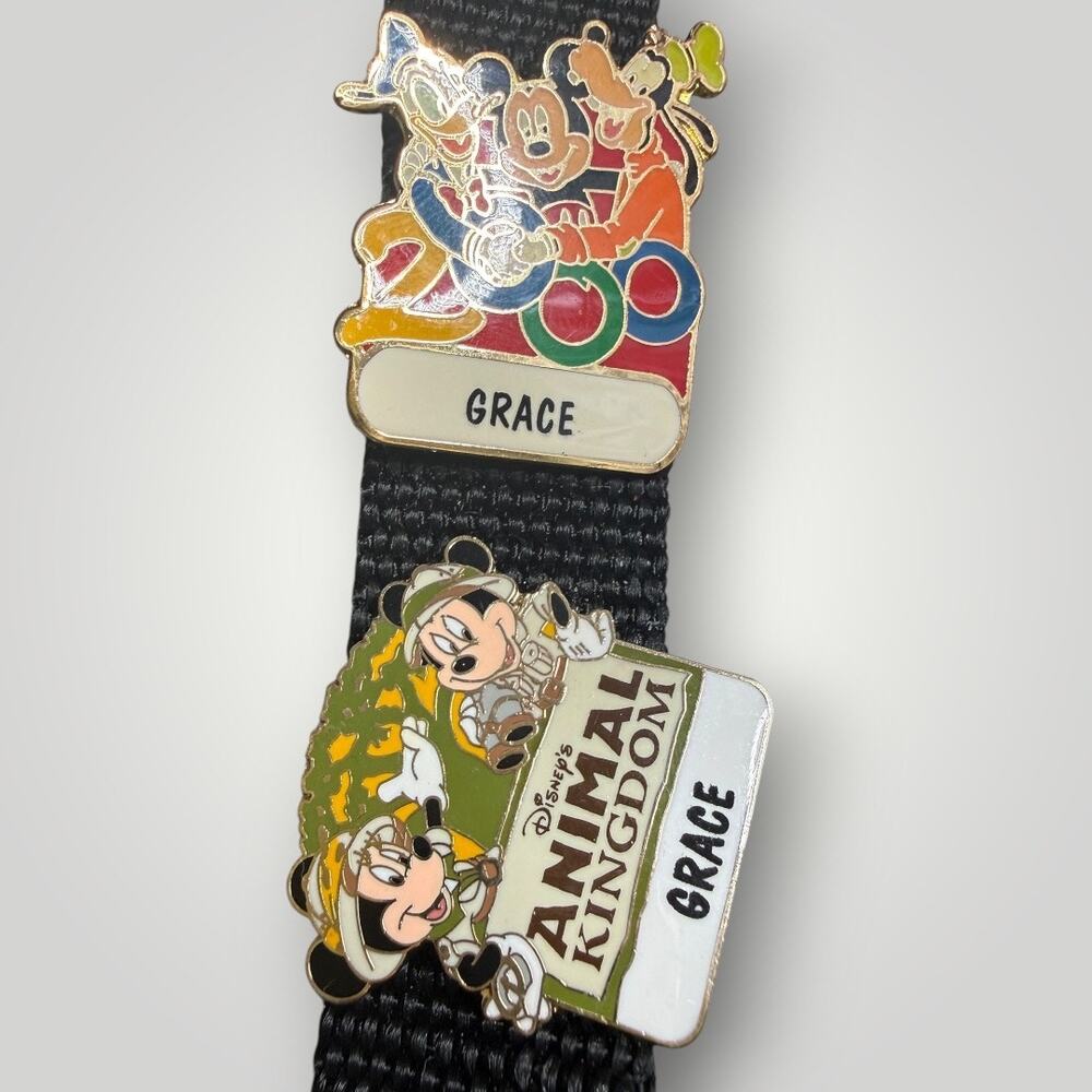 Vintage Disney 11 Pin Lot Lanyard Walt Disney World 2000 Animal Kingdom Mickey - Picture 3 of 9